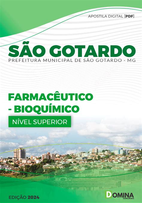 Apostila Farmacêutico Bioquímico São Gotardo Mg 2024