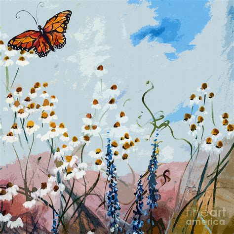 Monarch Butterfly Modern Art By Ginette Callaway