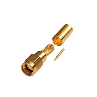 Conector Sma Macho De Anillo Plegable Para Cable Rg U Oro Oro