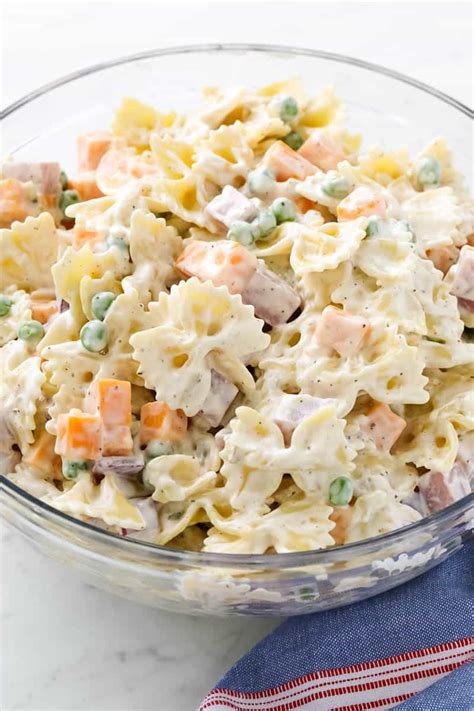 Creamy Bow Tie Pasta Salad Easy Recipe All Things Mamma