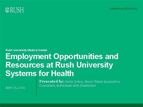 Rush University Medical Center Employment Opportunities And Resources