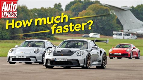 Porsche Gt Rs Vs Gt Vs Carrera Battle Of The S Youtube