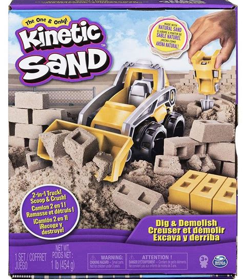 Set De Joaca Cu Nisip Kinetic Spin Master Excavator De Constructii