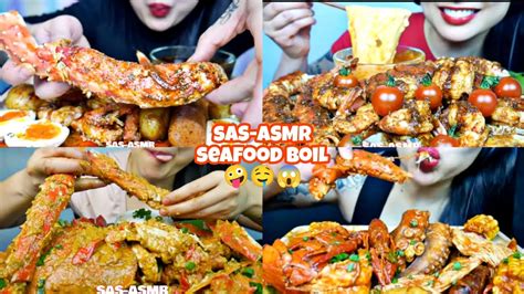 Asmr Leg King Crab Seafood Boil Sas Asmr Mukbang Compilation King Crab