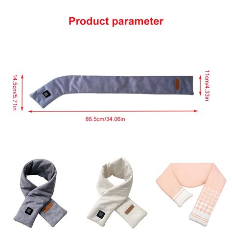 Levels Graphene Heated Scarf Winter Usb Electric Heated Warm Shawl