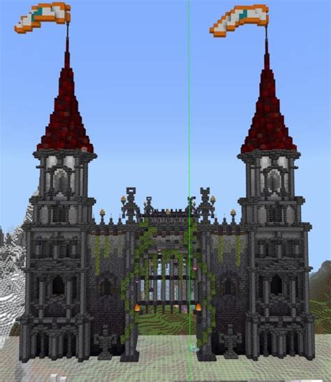 Castle gate : r/Minecraftbuilds