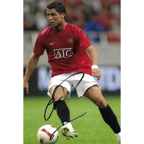 Cristiano Ronaldo Autograph 2 Man Utd Portugal