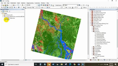 Ndvi Vegetation Forest Cover Map In Arcgis Youtube