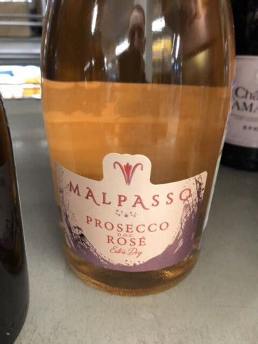 Malpasso Prosecco Rosé Extra Dry Vivino US