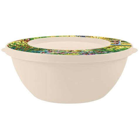 Миска пластик, круглая, 9 см, 2 л, с крышкой, Helsinki Импрессионисты ...