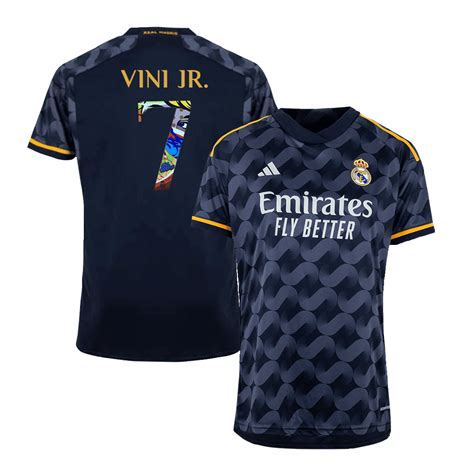 Camiseta VINI JR 7 Real Madrid 2023 24 Segunda Equipación Visitante