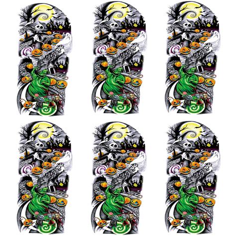 Buy Nightmare Before Christmas Large Arm Tattoos Sheet Fake