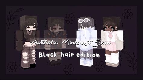 Aesthetic Minecraft Hd Skinsblack Hair Editionmcpewith Links Youtube