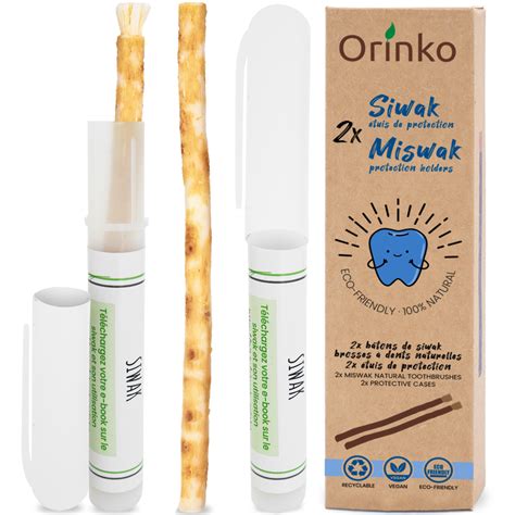 Siwak X Avec Tuis De Protection Brosse Dents Naturelle