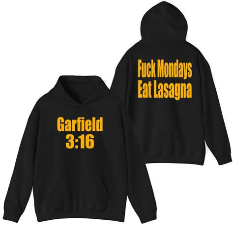 Garfield Fuck Mondays Eat Lasagna Shirt