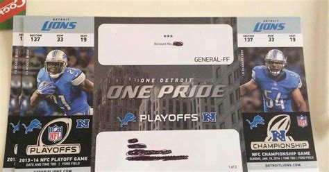 Lions' fans receive playoff tickets a day after playoff elimination ...