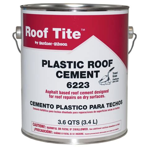 Roof Tite 36 Quart Waterproofer Cement Roof Sealant Roof Sealant