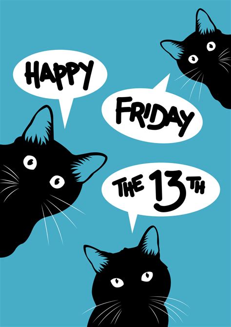 Black Cat On Friday The Th Vector Art At Vecteezy