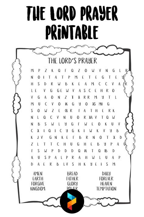 The Lord S Prayer Worksheets