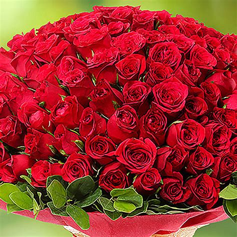 Online 100 Red Roses Arrangement T Delivery In Singapore Fnp