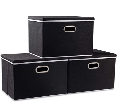 Amazon Prandom Large Foldable Storage Boxes With Lids Pack