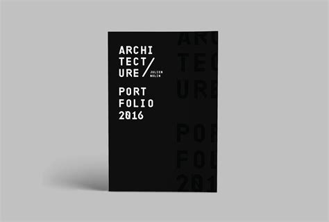 Architecture Portfolio Cover Examples