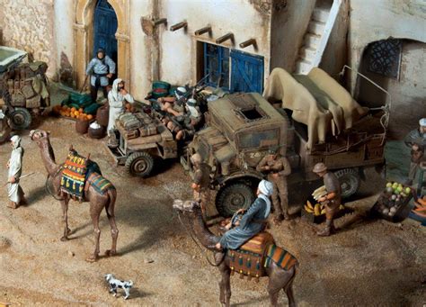 Miniart 35540 North African House 35051 British Jeep Crew Smalcastle