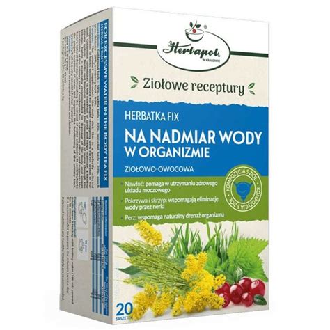 Herbatka Fix NA NADMIAR WODY 40 g 20 x 2 g Herbapol Kraków Inna