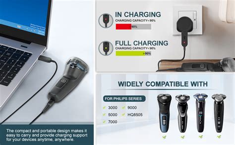 Lenink Charger For Philips Beard Trimmer Usb Hq8505 Charging Lead Power