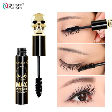 HENGFANG Brand Eye Makeup Skull Shape Lengthening Mascara Curling Thick Long Lasting Mascara ...