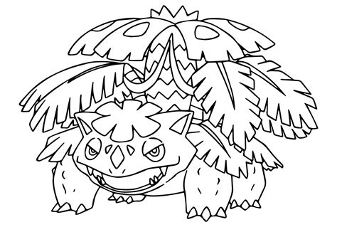 Pokemon Fushigibana Coloring Page Pokemon Coloring Pages Coloring