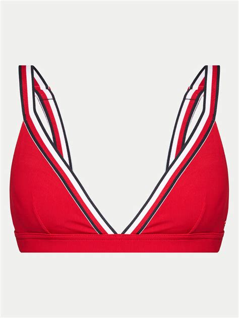 Tommy Hilfiger Góra od bikini UW0UW05290 Czerwony Modivo pl