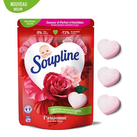 Soupline Tablettes Adoucissantes Passionnel Rose Et Pivoine