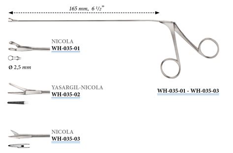 Wh 035 01 Nicolas Laryngeal Forceps Diam 25 Mm 165 Mm