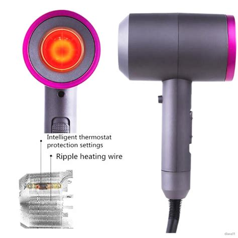 Professional Hair Dryer With Diffuser Negative Ionic Hair Dryers Hot Cold Wind Blow Dryer