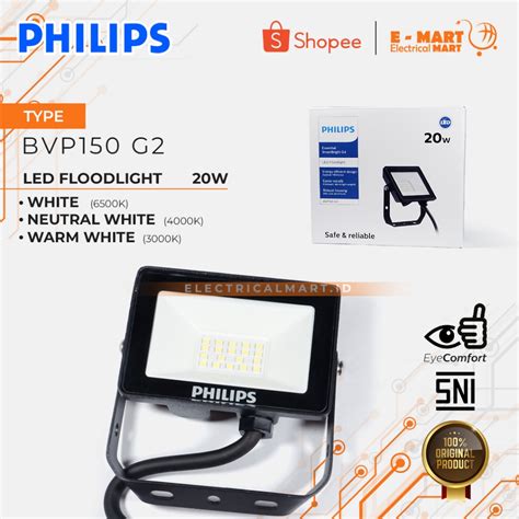 Jual PHILIPS BVP150 G2 Essential SmartBright Lampu Sorot LED 20W