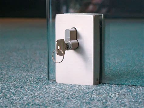 Office Frameless Glass Door Locks This Sliding Glass Door Has A Floor Lock To Keep The Modern