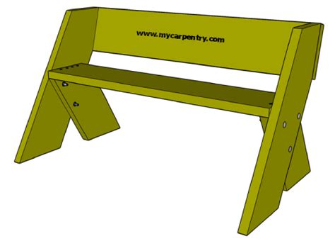 Easy Bench Plans - Build your own outdoor bench