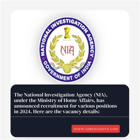 The National Investigation Agency Nia Under The Ministry Of Home