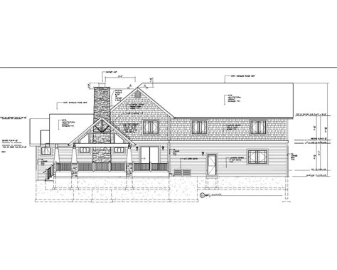 Elevation drawing Rustic Contemporary, Contemporary House, Elevation Drawing, Craftsman, Floor ...