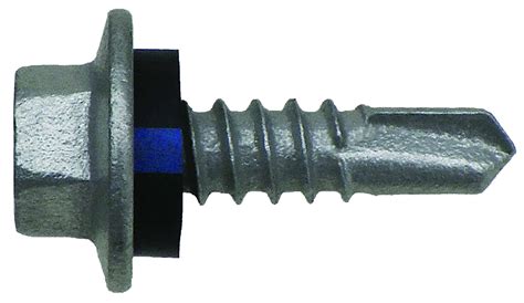 Gauge X Mm Hex Head Drill Point Screw With Seal Washer Hex