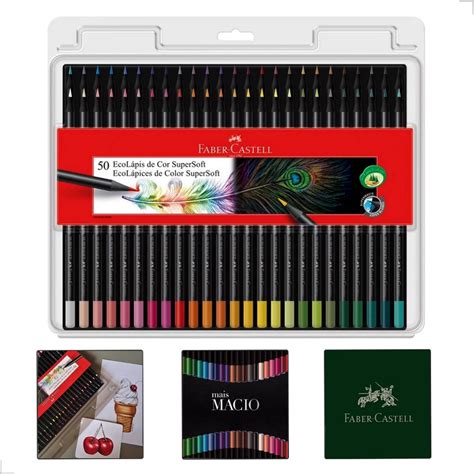 Kit Lapis Cor Caixa Cores Faber Castell Estojo Profissional Original