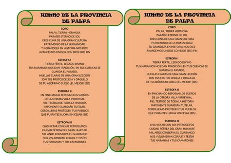 HIMNO DE LA PROVINCIADE PALPA DEL DEPARTAMENTO DE ICA PPT