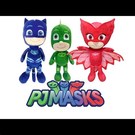 Pel Cia Urso Kit Pj Masks Dtc Original Cm Pjmasks Corujita