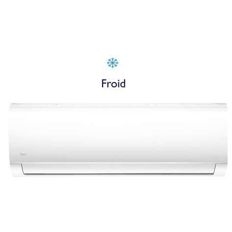 Midea Climatiseur Split Btu Blanc Froid Msag C Crn