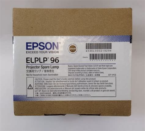 New Open Box Genuine OEM Epson ELPLP 96 Projector Lamp Free