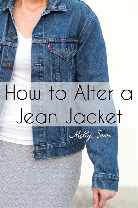 Tutorial How To Take In A Jean Jacket Diy Denim Jacket Jean Jacket Diy Jean Jacket