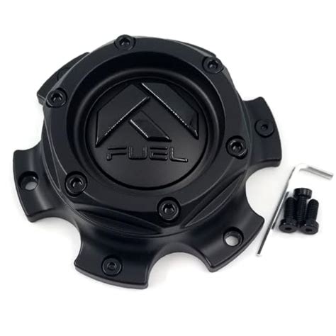 Fuel Off-Road Matte Black Wheel Center Cap with Black Rivets 1004-37BL ...