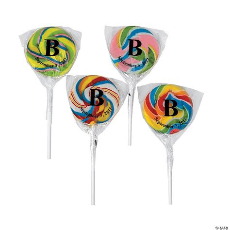 Personalized Rainbow Monogram Swirl Lollipops Discontinued