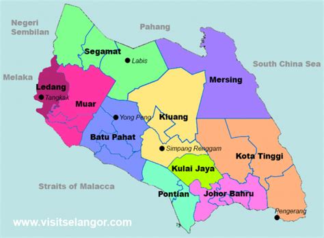 Johor District Map